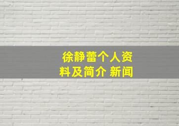 徐静蕾个人资料及简介 新闻